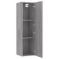vidaXL Mobile Porta TV a Parete Grigio Sonoma 30,5x30x110 cm vidaXL Mobile Porta TV a Parete Grigio Sonoma 30,5x30x110 cm