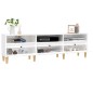 vidaXL Mobile Porta TV Bianco Lucido 150x30x44,5 cm Legno Multistrato