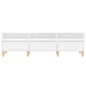 vidaXL Mobile Porta TV Bianco Lucido 150x30x44,5 cm Legno Multistrato