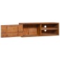 vidaXL Mobile TV a Parete 180x30x30 cm in Legno Massello di Teak vidaXL Mobile TV a Parete 180x30x30 cm in Legno Massello di Teak