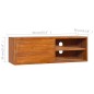 vidaXL Mobile TV a Parete 180x30x30 cm in Legno Massello di Teak vidaXL Mobile TV a Parete 180x30x30 cm in Legno Massello di Teak