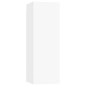 vidaXL Set Mobili Porta TV 4 pz Bianco in Legno Multistrato vidaXL Set Mobili Porta TV 4 pz Bianco in Legno Multistrato