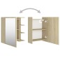 Armadietto a Specchio Rovere Sonoma 62,5x20,5x64 cm Truciolato Armadietto a Specchio Rovere Sonoma 62,5x20,5x64 cm Truciolato