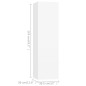 vidaXL Set Mobile TV 4 pz Bianco in Truciolato vidaXL Set Mobile TV 4 pz Bianco in Truciolato