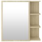 Armadietto a Specchio Rovere Sonoma 62,5x20,5x64 cm Truciolato Armadietto a Specchio Rovere Sonoma 62,5x20,5x64 cm Truciolato