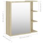 Armadietto a Specchio Rovere Sonoma 62,5x20,5x64 cm Truciolato Armadietto a Specchio Rovere Sonoma 62,5x20,5x64 cm Truciolato