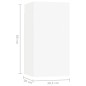 vidaXL Set di Mobili Porta TV 5 pz Bianco in Legno Multistrato vidaXL Set di Mobili Porta TV 5 pz Bianco in Legno Multistrato