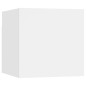vidaXL Set di Mobili Porta TV 3 pz Bianco in Legno Multistrato vidaXL Set di Mobili Porta TV 3 pz Bianco in Legno Multistrato