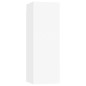 vidaXL Set Mobili Porta TV 3 pz Bianco in Legno Multistrato vidaXL Set Mobili Porta TV 3 pz Bianco in Legno Multistrato