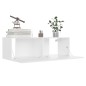 vidaXL Set Mobili Porta TV 6 pz Bianco in Legno Multistrato vidaXL Set Mobili Porta TV 6 pz Bianco in Legno Multistrato