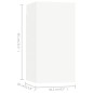vidaXL Set Mobile TV 8 pz Bianco in Truciolato vidaXL Set Mobile TV 8 pz Bianco in Truciolato