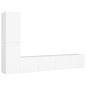 vidaXL Set Mobile TV 4 pz Bianco in Truciolato vidaXL Set Mobile TV 4 pz Bianco in Truciolato