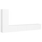 vidaXL Set Mobili Porta TV 3 pz Bianco in Legno Multistrato