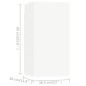 vidaXL Set Mobile TV 4 pz Bianco in Truciolato vidaXL Set Mobile TV 4 pz Bianco in Truciolato