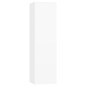 vidaXL Set Mobili Porta TV 4 pz Bianco in Legno Multistrato vidaXL Set Mobili Porta TV 4 pz Bianco in Legno Multistrato