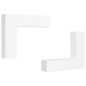 vidaXL Set Mobile TV 4 pz Bianco in Truciolato vidaXL Set Mobile TV 4 pz Bianco in Truciolato