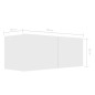 vidaXL Set Mobile TV 8 pz Bianco in Truciolato vidaXL Set Mobile TV 8 pz Bianco in Truciolato