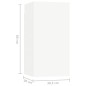 vidaXL Set Mobile TV 5 pz Bianco in Truciolato vidaXL Set Mobile TV 5 pz Bianco in Truciolato