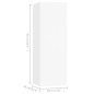 vidaXL Set Mobile TV 6 pz Bianco in Truciolato vidaXL Set Mobile TV 6 pz Bianco in Truciolato