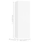 vidaXL Set Mobile TV 6 pz Bianco in Truciolato vidaXL Set Mobile TV 6 pz Bianco in Truciolato