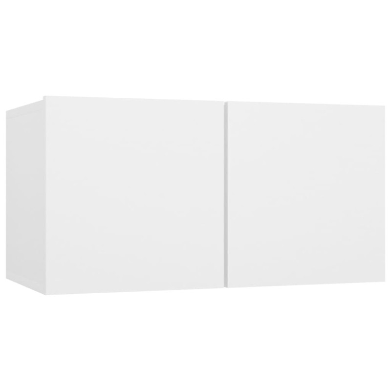 vidaXL Set Mobile TV 10 pz Bianco in Truciolato vidaXL Set Mobile TV 10 pz Bianco in Truciolato