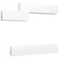vidaXL Set Mobile TV 7 pz Bianco in Truciolato vidaXL Set Mobile TV 7 pz Bianco in Truciolato