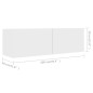 vidaXL Set di Mobili Porta TV 6 pz Bianco in Legno Multistrato vidaXL Set di Mobili Porta TV 6 pz Bianco in Legno Multistrato