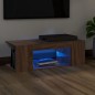 Mobile Porta TV con Luci LED Rovere Marrone 90x39x30 cm Mobile Porta TV con Luci LED Rovere Marrone 90x39x30 cm