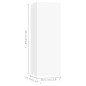 vidaXL Mobili TV 2 pz Bianchi 30,5x30x90 cm in Truciolato vidaXL Mobili TV 2 pz Bianchi 30,5x30x90 cm in Truciolato