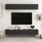 vidaXL Mobili TV 4 pz Nero 100x30x30 cm in Truciolato vidaXL Mobili TV 4 pz Nero 100x30x30 cm in Truciolato