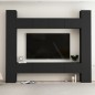 vidaXL Set di Mobili Porta TV 8 pz Nero in Legno Multistrato