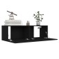 vidaXL Set di Mobili Porta TV 8 pz Nero in Legno Multistrato