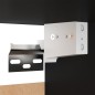 vidaXL Set di Mobili Porta TV 8 pz Nero in Legno Multistrato