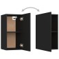 vidaXL Set di Mobili Porta TV 5 pz Nero in Legno Multistrato vidaXL Set di Mobili Porta TV 5 pz Nero in Legno Multistrato