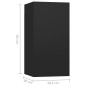 vidaXL Set di Mobili Porta TV 5 pz Nero in Legno Multistrato vidaXL Set di Mobili Porta TV 5 pz Nero in Legno Multistrato