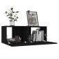 vidaXL Set Mobile TV 4 pz Nero in Truciolato