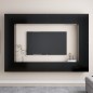 vidaXL Set di Mobili Porta TV 8 pz Nero in Legno Multistrato vidaXL Set di Mobili Porta TV 8 pz Nero in Legno Multistrato