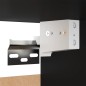 vidaXL Set di Mobili Porta TV 8 pz Nero in Legno Multistrato vidaXL Set di Mobili Porta TV 8 pz Nero in Legno Multistrato