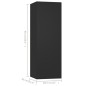 vidaXL Set di Mobili Porta TV 8 pz Nero in Legno Multistrato vidaXL Set di Mobili Porta TV 8 pz Nero in Legno Multistrato