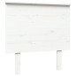 Testiera per Letto Bianca 79x6x82,5cm in Legno Massello di Pino Testiera per Letto Bianca 79x6x82,5cm in Legno Massello di Pino