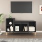Mobile Porta TV Nero 100x35x55 cm in Legno Multistrato Mobile Porta TV Nero 100x35x55 cm in Legno Multistrato