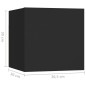vidaXL Set di Mobili Porta TV 10 pz Nero in Legno Multistrato vidaXL Set di Mobili Porta TV 10 pz Nero in Legno Multistrato