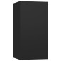 vidaXL Set di Mobili Porta TV 7 pz Nero in Legno Multistrato vidaXL Set di Mobili Porta TV 7 pz Nero in Legno Multistrato
