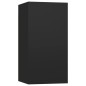 vidaXL Set di Mobili Porta TV 9 pz Nero in Legno Multistrato vidaXL Set di Mobili Porta TV 9 pz Nero in Legno Multistrato