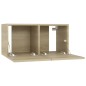 vidaXL Mobili TV 4 pz Rovere Sonoma 60x30x30 cm in Truciolato