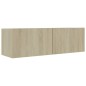 vidaXL Mobili TV 4 pz Rovere Sonoma 100x30x30 cm in Truciolato vidaXL Mobili TV 4 pz Rovere Sonoma 100x30x30 cm in Truciolato