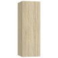 vidaXL Set di Mobili Porta TV 10 pz Rovere Sonoma in Legno Multistrato vidaXL Set di Mobili Porta TV 10 pz Rovere Sonoma in Legno Multistrato
