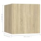 vidaXL Set Porta TV 5 pz Rovere Sonoma in Truciolato vidaXL Set Porta TV 5 pz Rovere Sonoma in Truciolato