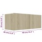 vidaXL Set di Mobili TV 3 pz Rovere Sonoma in Legno Multistrato vidaXL Set di Mobili TV 3 pz Rovere Sonoma in Legno Multistrato
