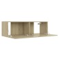 vidaXL Set Porta TV 3 pz Rovere Sonoma in Truciolato vidaXL Set Porta TV 3 pz Rovere Sonoma in Truciolato